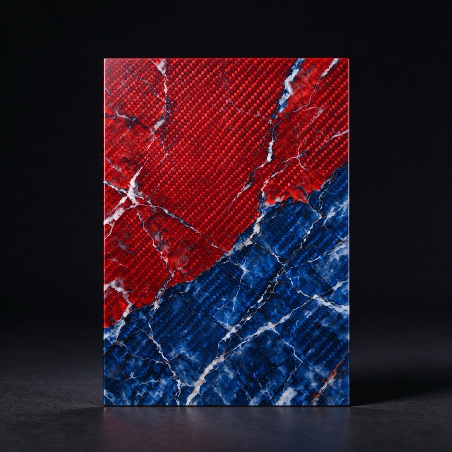 Multicolor forged carbon plate